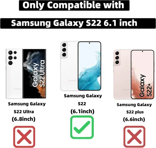 Miniatura 28 de ZONRW - Funda para Samsung Galaxy S22 Ultra magnética, para mujeres y niñas, cubierta trasera suave, lujosa, con corazón de amor, bling, degradado