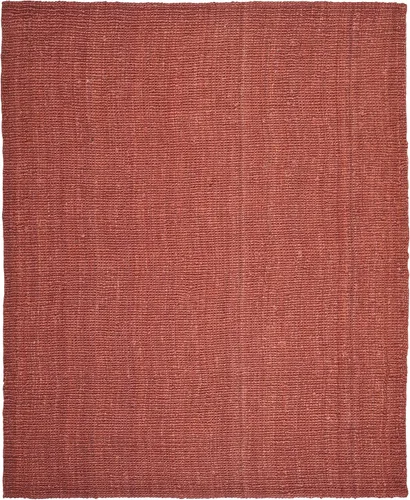Miniatura 3 de SAFAVIEH Alfombra de área de 8x10 pies - Colección de fibra natural - Grande - Óxido, yute hecho a mano, estilo de granja, pelo grueso con textura