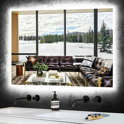 Miniatura 10 de Espejo LED retroiluminado de 32 x 72 pulgadas para baño, montado en la pared, espejo de tocador grande iluminado de 72 pulgadas con luces