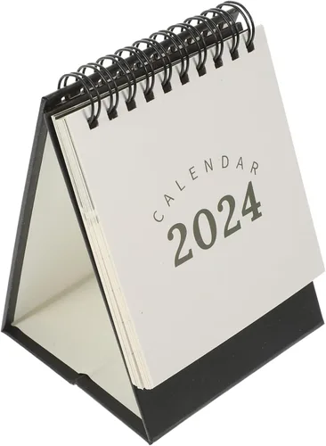 TEHAUX Cuaderno de notas 2024, bloc de notas, decoración de escritorio, calendario pequeño, suministros para el hogar, uso diario, calendario de