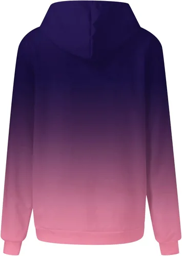 Miniatura 27 de Ceboyel Sudaderas de gran tamaño para mujer, teñido anudado, manga larga, sudaderas con capucha, ajuste holgado, ropa de moda para adolescentes