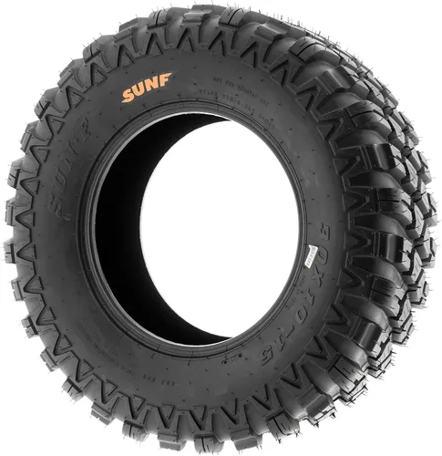Miniatura 6 de Juego de 4 neumáticos SunF A047 XC MX Hardpack para UTV SxS, todo terreno, doble deportivo, 28x10-14, 6 PR, sin cámara, todo terreno todo terreno