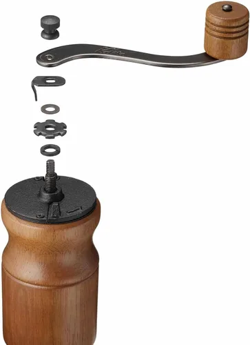 Miniatura 9 de Kalita Kalita - Molinillo de café de madera, molinillo de aluminio estable granular alto KH-10BR ac, marrón, grosor ajustable, molinillo de café