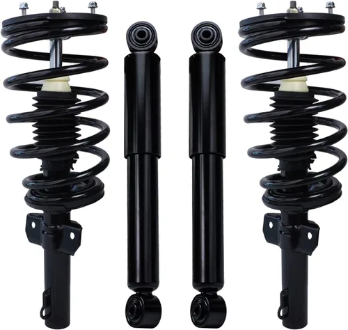 Miniatura 44 de Detroit Axle - Amortiguadores de puntales RWD para Infiniti G35 03-06, 2 amortiguadores traseros, 2 puntales delanteros y muelles helicoidales 2003