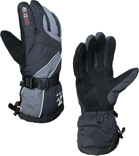Miniatura 6 de SKYDEER 100% Waterproof and -40F Cold Proof Genuine Deerskin Suede Leather Ski Gloves for Extreme Cold Condition (SD8650T)