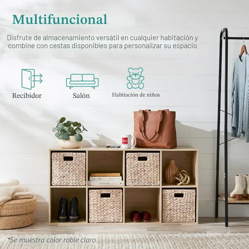 Miniatura 5 de Best Choice Products Organizador de almacenamiento de 8 cubos, apertura de estante de 11 pulgadas, estantería, estante de exhibición, personalizable