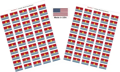 Miniatura 217 de 100 calcomanías de la bandera de Alaska; 1.5" x 1" hechas en Estados Unidos, calcomanías autoadhesivas de la bandera del estado para álbumes