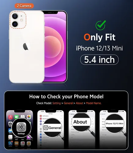 Miniatura 1235 de FNTCASE Funda para iPhone 13 Pro-Max: Fundas magnéticas transparentes compatibles con Magsafe Slim anti amarillamiento protección contra caídas
