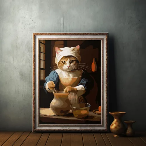 Miniatura 3 de NiArt Pintura por Números para Adultos Principiantes, Pintura por Números DIY sobre Lienzo para Niños, Kits de Pintura al Óleo para Regalo y Maid