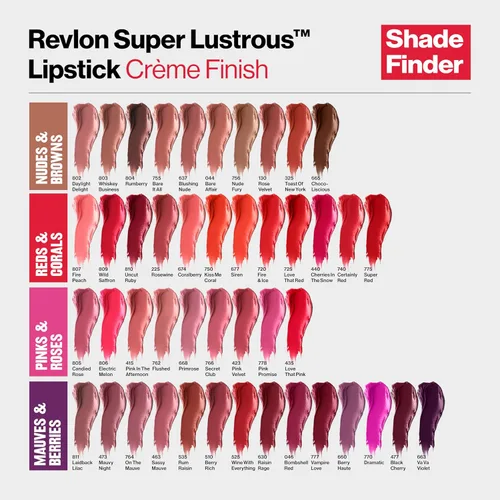 Miniatura 6 de Revlon Super Lustrous Labial con vitamina E y aceite de aguacate, kit de regalo 3 unidades (420 Blushed - Pearl, 205 Champagne on Ice - Pearl)