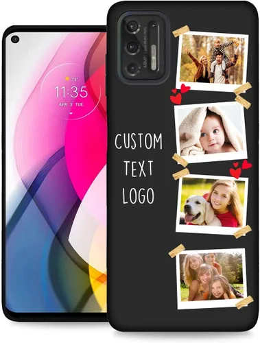 Miniatura 28 de Funda personalizada para Motorola Moto G Stylus 2020 con nombre de foto, texto y foto, GStylus personalizado -20 funda suave y fina (negro) de 6.4