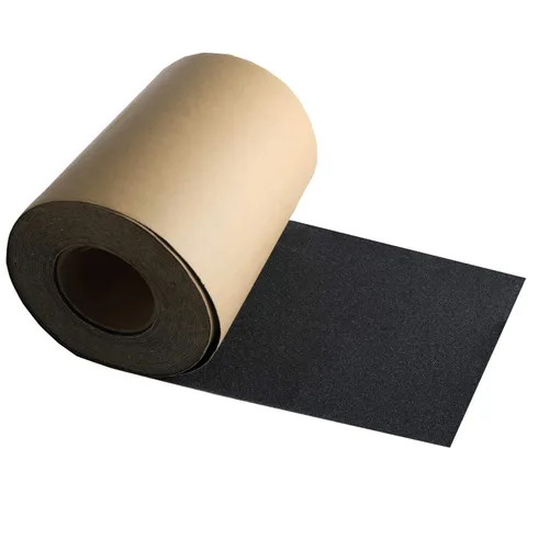 Miniatura 9 de ZUEXT - Rollo de cinta de agarre negra de 11 pulgadas por 60 pies, impermeable, sin burbujas, cinta de agarre para patineta, papel de lija