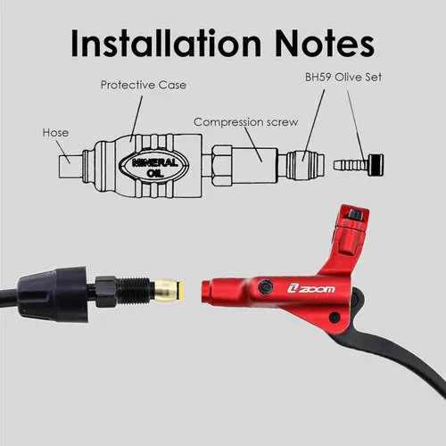 Miniatura 5 de Zoom HB876E - Juego de frenos hidráulicos de apagado eléctrico de 2 pines/3 pines de 4 pistones para bicicleta eléctrica con rotores de 7.087 in