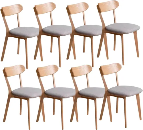 Miniatura 29 de Sillas de comedor de madera maciza 100% - Prácticas sillas de cocina - Silla de madera para comedor, cocina (1, negro)