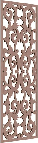 Miniatura 186 de Meadville Paneles decorativos de pared de madera con calado, 9 3/8 pulgadas de ancho x 24 3/8 pulgadas de alto x 1/4 de alto, aliso