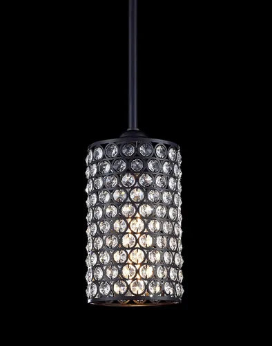 Miniatura 3 de Paquete de 2 lámparas colgantes de cristal para isla de cocina, moderna y concisa, acabado negro con pantalla de metal de placa de cristal para bar