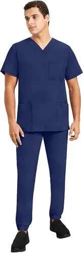 Miniatura 3 de Healing Hands Mens Scrubs Top 3 Pocket Purple Label Jake 2331 V-Neck Scrub Tops for Men