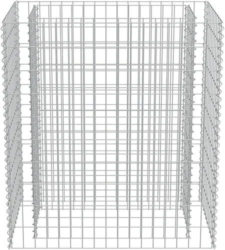 Miniatura 5 de Gabion cama elevada, cestas de gaviones, camas de jardín galvanizadas, gaviones, pared de gaviones, alta capacidad de carga, acero galvanizado 35.4