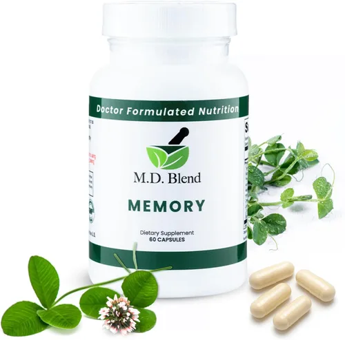 Apoyo cerebral para la memoria y la concentración - Suplemento cerebral para memoria y función neuronal - L-tirosina premium, fosfatidilserina,