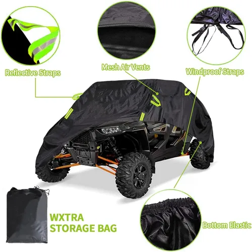 Miniatura 10 de UTV Cover for CFMOTO UForce 1000 XL (Four-Seat) 2021-2026, Waterproof & Heavy Duty Protection, Fits Most UTVs, All Weather Outdoor Use, Easy to