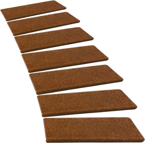 Miniatura 31 de PURE ERA Bullnose - Juego de peldaños de alfombra para escaleras, sin cinta, antideslizante, protectores de escaleras para interiores, alfombras