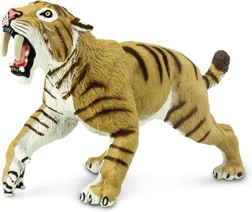Miniatura 2 de Safari Ltd. Smilodon Figura de tigre dentado de sable de 4 pulgadas, juguete educativo para niños, niñas y niños a partir de 3 años