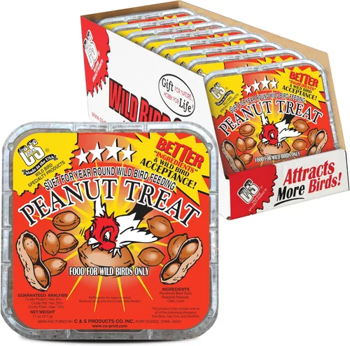 Miniatura 19 de C&S Golosina de Sebo de Alta Energía, Alimento para Aves Silvestres para Pajaros Carpinteros, Trepadores, Carboneros y Agateadores, Paquete de 8