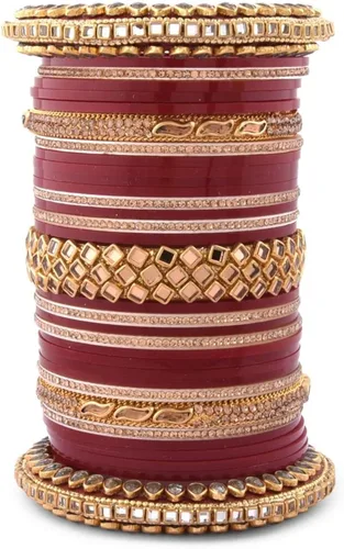 Miniatura 4 de Efulgenz - Brazalete de novia indio con cuentas de perlas sintéticas, diamantes de imitación de Bollywood con circonitas cúbicas, brazalete floral