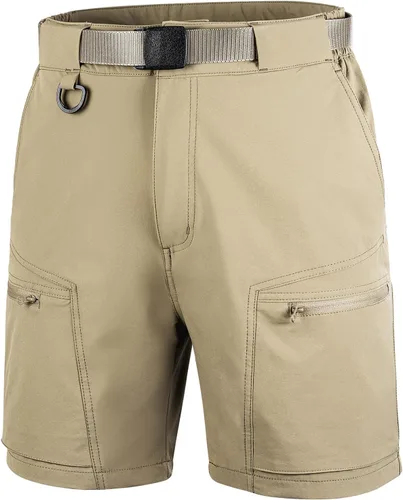 FREE SOLDIER - Pantalones cortos tipo cargo para hombre, transpirable, ligero, secado rápido, para senderismo, pantalones cortos tácticos, de nailon