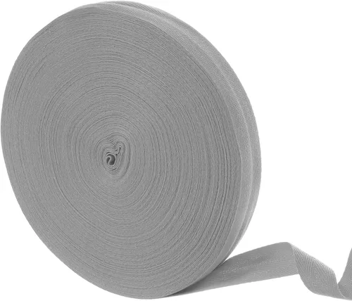 Miniatura 22 de uxcell Cinta de sarga de algodón de 50 yardas, cinta de espiga de 3/8 pulgadas para coser ropa, manualidades (azul)