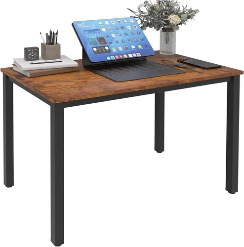 Miniatura 11 de Escritorio para computadora para espacio pequeño, moderno y simple, escritorio para computadora portátil, escritorio de estudio para oficina en Negro