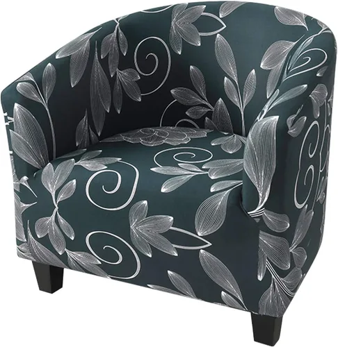 Miniatura 12 de HOTNIU Funda para silla de club, fundas para sillas de bañera para sillones, funda de sillón de alta elasticidad, protector de muebles para sala