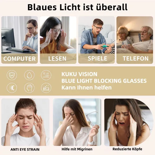 Miniatura 2 de Lentes de bloqueo de luz azul para mujer, anteojos antirreflejos, lentes de computadora con filtro de luz azul a la moda