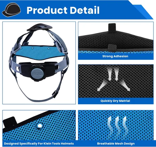 Miniatura 4 de Hard Hat Sweat Bands Washable Reusable Sweatband Liners Air Cushion Hard Hat Accessories