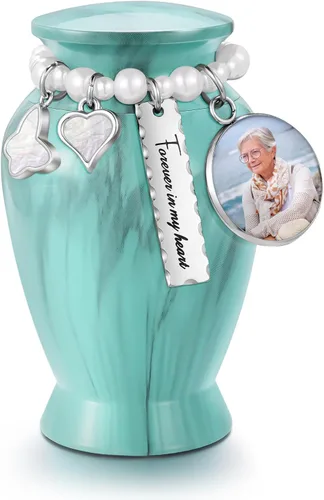 Miniatura 17 de Dletay Urnas pequeñas para cenizas humanas, recuerdo de 2.85 pulgadas, mini urna de cremación conmemorativa para mujeres y hombres, urnas funerarias