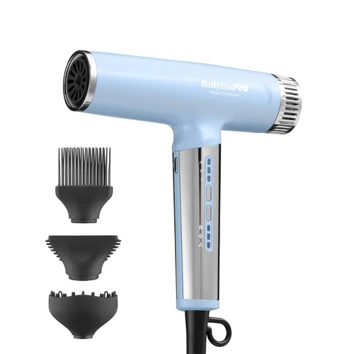 Miniatura 11 de BaBylissPRO Nano Titanium Professional Nano Light Ionic Dual-Voltage Lightweight Hair Dryer Azul