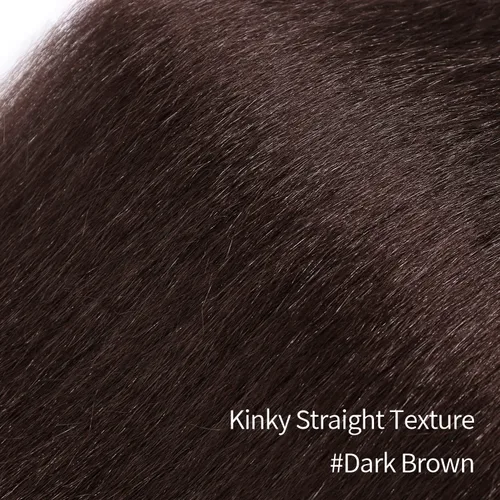 Miniatura 4 de WIGNEE Extensión de cola de caballo larga rizada recta y envolvente, extensión de cola de caballo Yaki negro natural para mujeres negras, Marrón