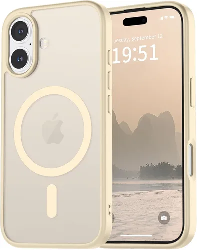 Miniatura 71 de vnnink para iPhone 12 y iPhone 12 Pro, funda de teléfono celular translúcida con protección contra caídas de grado militar, mate magnética