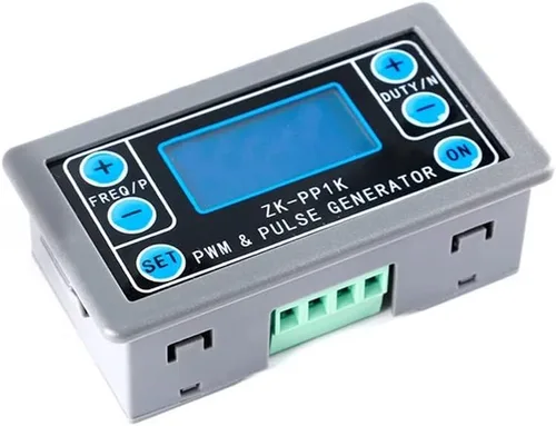Generador de señal ZK-PP1K Onda cuadrada Modo dual LCD PWM Pulso Frecuencia Ciclo de trabajo Módulo ajustable 1 canal 1Hz-150KHz