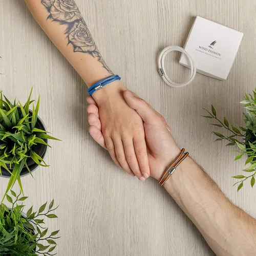 Miniatura 3 de Wind Passion - Pulsera de cuerda de paracaídas ligera y resistente con cierre magnético para hombres y mujeres, Medium