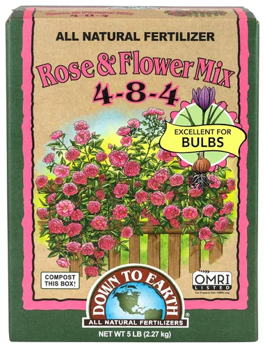 Miniatura 11 de Down To Earth All Natural Fertilizers Mezcla orgánica de rosas y flores - Alimento vegetal para rosas, bulbos, flores y ornamentales 4-8-4, 1 libra