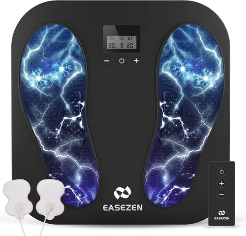 Miniatura 10 de EaseZen Masajeador de pies para neuropatía, estimulador de pies TENS EMS recargable con 10 modos, 20 intensidades, estimulador de circulación
