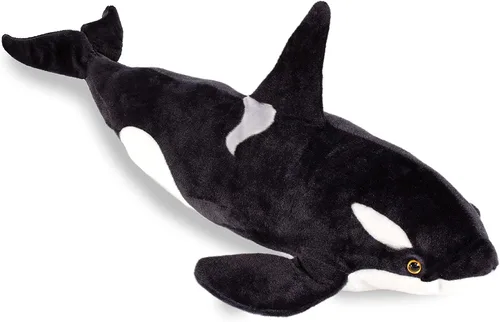 Real Planet Peluche de ballena, regalo realista para niños de todas las edades, peluche grande de orca oceánica, divertido regalo de Navidad y