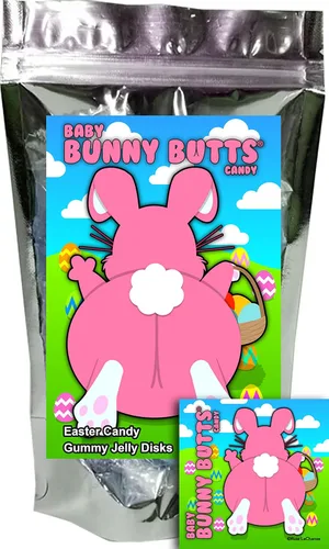 Miniatura 20 de Zombie Butts - Discos de gelatina con sabor a fruta de manzana verde, divertido y único regalo de broma de dulces de Halloween para cumpleaños