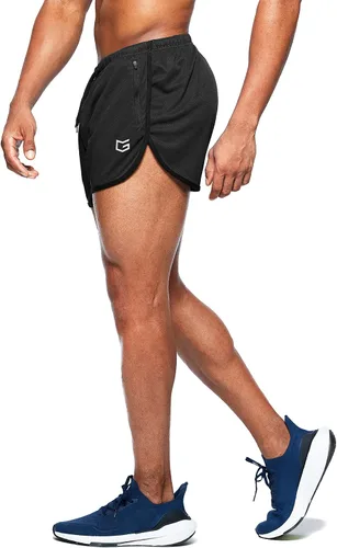 Miniatura 2 de G Gradual Pantalones cortos de correr para hombre de 3 pulgadas de secado rápido para gimnasio, pantalones cortos deportivos con bolsillos