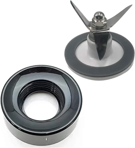 Cuchilla extractora de repuesto SPB-456-2 con collar de licuadora SPB-7CH-LR para Cuisinart Negro
