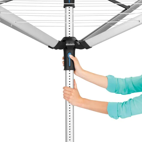 Miniatura 2 de Brabantia Lift-O-Matic Advance - Tendedero de 4 brazos para exteriores (164 pies / Ø 1.97 pulgadas) de altura ajustable, tendedero plegable + estaca