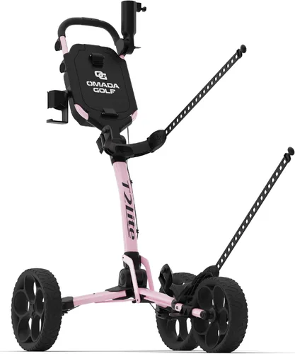 Miniatura 10 de OMADA GOLF Trilite Carrito de Golf Push Carrito de Golf Ligero y Plegable Soporte Ajustable para Bolsa de Golf
