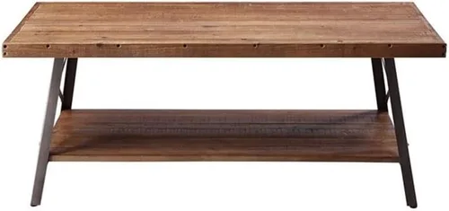 Miniatura 4 de Acme Ikram Mesa de centro rectangular de madera en roble envejecido y negro arenoso