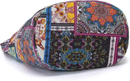 Miniatura 58 de Bolsa de hombro para mujer, de lona en estilo hippie/bohemio para llevar cruzada al hombro, disponible en diferentes colores y estampados